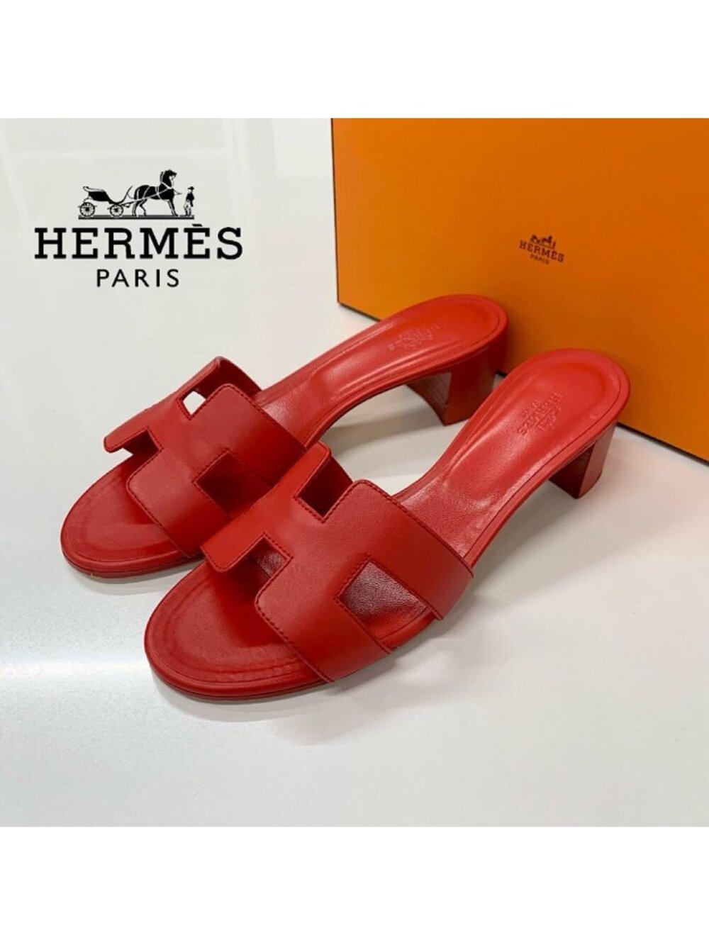 Hermes Oasis Leather Sandals
